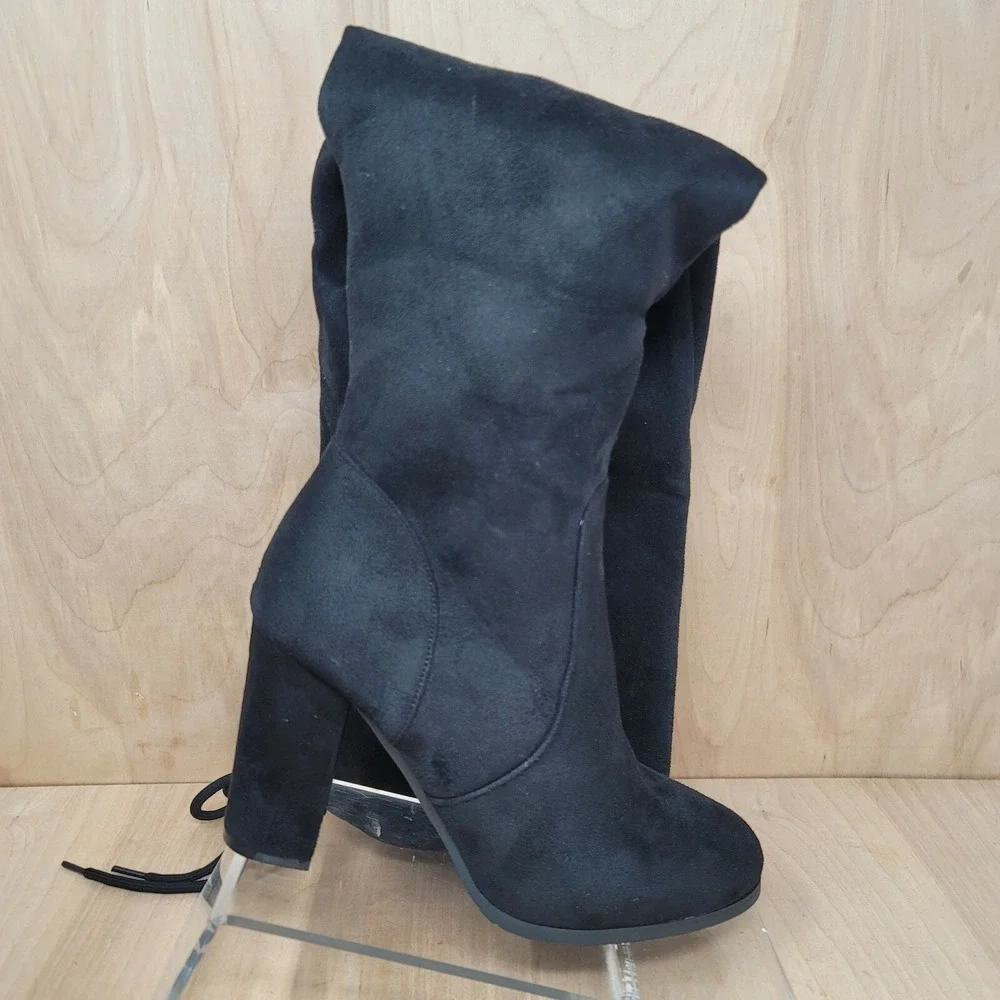 DREAM PAIRS Womens Over The Knee Boots Block Heel Winter Boots Sz 8 M